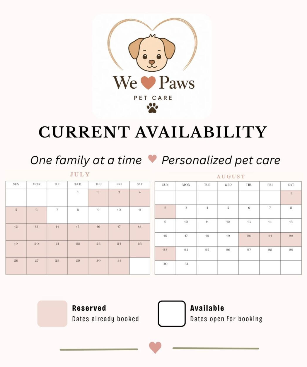 Calendar Availability
